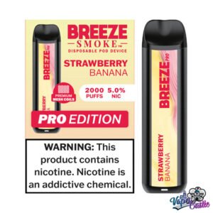 Strawberry Banana - Breeze Pro 2000 - Puffs - Disposable Vape