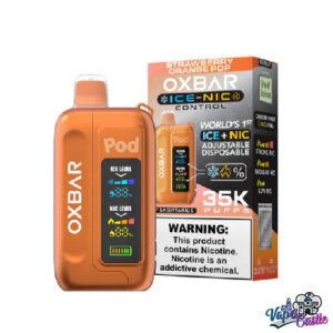 Strawberry Orange Pop – OXBAR ICE-NIC CONTROL 35K Puffs – Disposable Vape