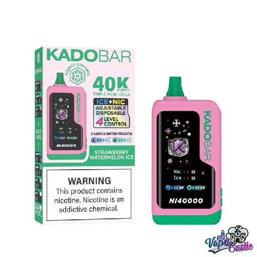 Strawberry Watermelon Ice – Kado Bar NI 40K Puffs – Ice+Nic Control – Disposable Vape