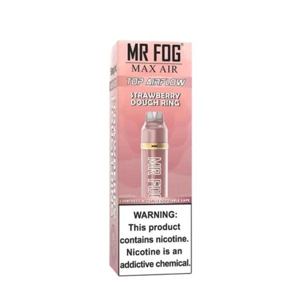Strawberry Dough Ring - Mr Fog Max Air 3k Puffs - Disposable Vape