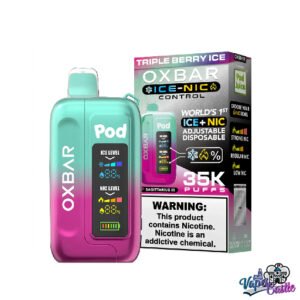 TRIPLE BERRY ICE – OXBAR ICE-NIC CONTROL 35K Puffs – Disposable Vape