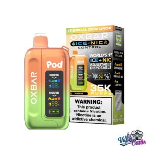TROPICAL DEW DROP – OXBAR ICE-NIC CONTROL 35K Puffs – Disposable Vape