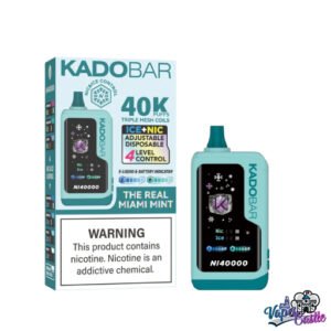 The Real Miami Mint – Kado Bar NI 40K Puffs – Ice+Nic Control – Disposable Vape