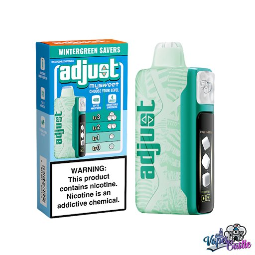 Wintergreen Savers – ADJUST MYSWEET 40K PUFFS Disposable Vape