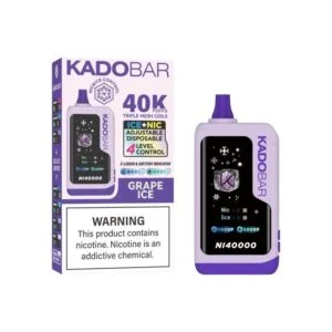 Grape Ice – Kado Bar NI 40K Puffs – Ice+Nic Control – Disposable Vape