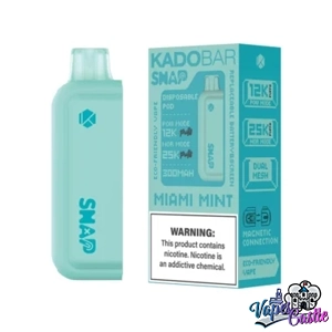 Miami Mint - Kado Bar Snap 25K Puffs - Disposable Pod (Addon Battery Not Included)