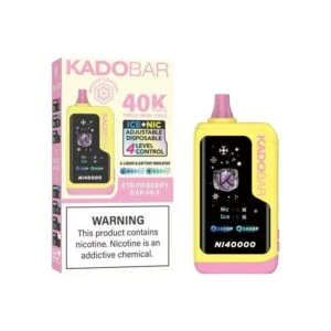 Strawberry Banana – Kado Bar NI 40K Puffs – Ice+Nic Control – Disposable Vape