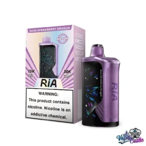 Buy Sour Strawberry Dragon Vape Ria NV 30k Puffs | Vapes Rambo
