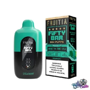 Buy Spearmint Vape – Fruitia x Fifty Bar 20k Puffs