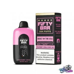 Buy Strawberry Cereal Donut Milk Vape – Fifty Bar V2 20k Puffs | Vapes Rambo