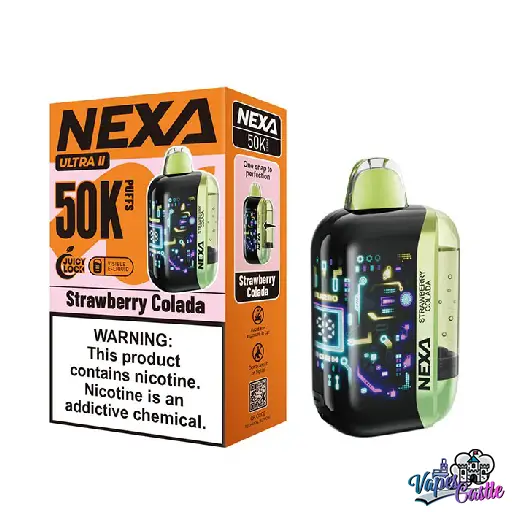 Buy Strawberry Colada Vape – Nexa Ultra II 50000 Puffs | Vapes Castle