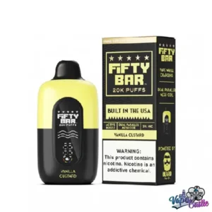 Buy Vanilla Custard Vape – Fifty Bar V2 20k Puffs | Vapes Rambo