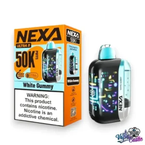 Buy White Gummy Vape – Nexa Ultra II 50000 Puffs | Vapes Castle