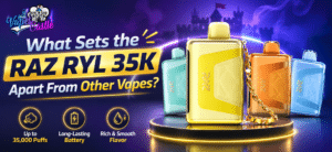 RAZ RYL 35K disposable vape featured image showing multiple vape devices